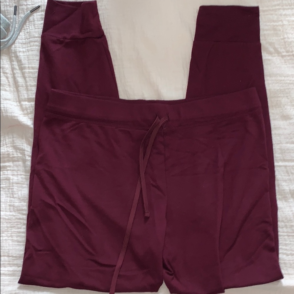 forever 21 maroon joggers